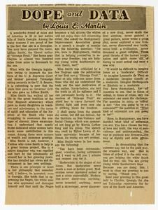 Martin, Louis E. - Editor-in-chief, Chicago Defender, 1957