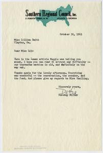Miller, Dorothy - Southern Regional Council, 1961