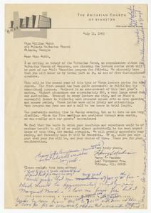 Nachman, Harry S. - Unitarian Church of Evanston, 1963