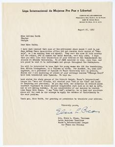 Picon, Elsie L. - Latin American Committee, Women's International League for Peace and Freedom, 1957