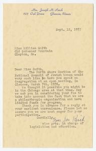 Reich, Valarie (Mrs. Joseph M.) - North Shore Section, National Council of Jewish Women, 1955, 1960