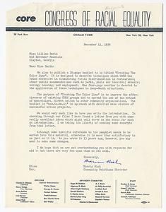 Rich, Marvin - Congress of Racial Equality, 1959-1966