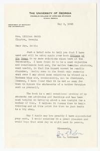 Robinson, Dr. Ira E. - UGA Department of Sociology and Anthropology, 1965