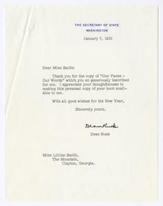 Rusk, Dean - Secretary of State, 1965