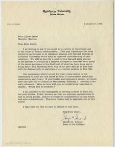 Seward, George C. - Dean, Oglethorpe University, 1965
