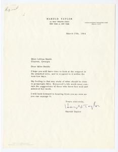 Taylor, Harold, 1964