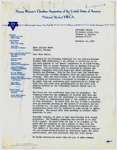 Wilson, Doris V. - National Student YWCA, 1956-1957