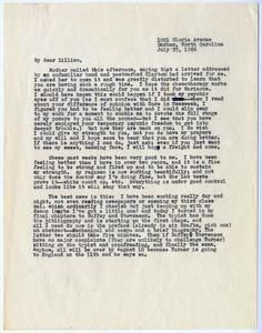 Sullivan, Margaret Sue, PhD - Department of English, Duke University - Folder 3, 1966