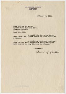 Camp Material - Correspondence, 1944-1946