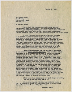 Brown, Francis - Book Review, The New York Times, 1955
