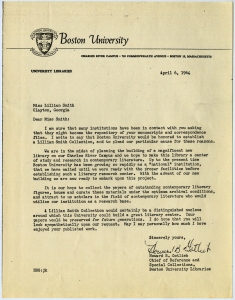 Re. Papers of Lillian Smith - Folder 6, 1964