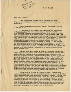 Williams, Annie Laurie - Agent, regarding television and film opportunities for Smith's works, 1955-1956
