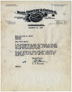 Williams, P. F. - Delta Grocery and Cotton Co., 1939