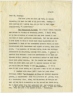 Eiseley, Dr. Loren - Anthropologist, writer / University of Pennsylvania Department of Anthropology, 1970