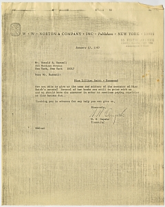 Seawell, Donald -Attorney, theatrical producer - Folder 1, 1967-1969