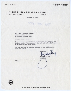 Mays, Benjamin E. - President, Morehouse College, 1967