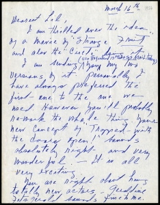 Smith, Lillian E. from Esther Smith regarding movie rights for Strange Fruit, 1956, 1958