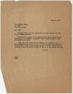 Lillian Smith letters, including information on the release of Killers of the Dream
