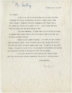 Lillian Smith letters, including Killers of the Dream revised edition and Memory of a Large Christmas