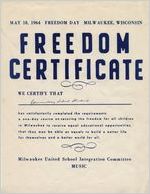 8 Freedom Day School certificate