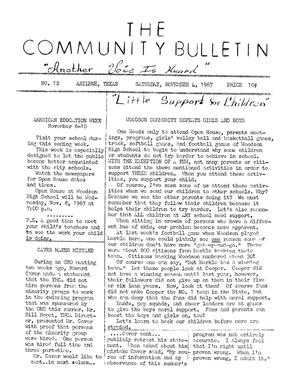 The Community Bulletin (Abilene, Texas), No. 12, Saturday, November 4, 1967