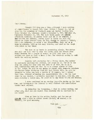 [Letter from Gus C. Garcia to John J. Herrera - 1963-09-27]