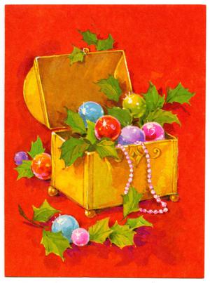 [Christmas card from Gilbert, Eileen, Frankie, Mary, Elizabeth]