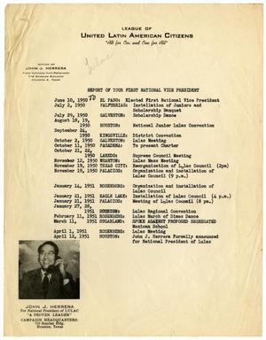Report of your first National Vice President