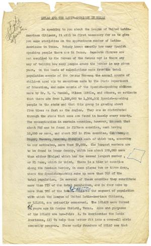 [Two speeches by John J. Herrera]