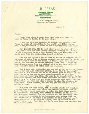 [Letter from J. B. Casas to John J. Hererra - 1961-08-04]