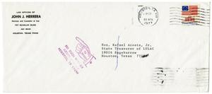 [Envelope from John J. Herrera to Rafael Acosta, Jr. - 1977-04-22]