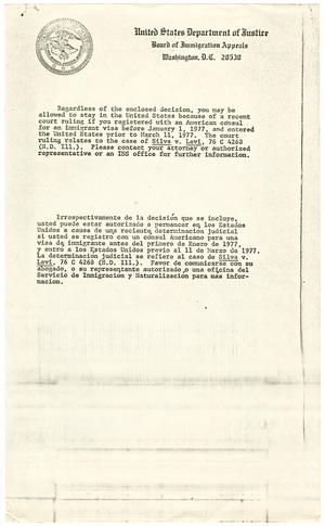 [United States Department of Justice, Board of Immigration Appeals]