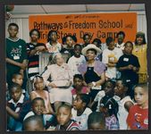[Rosa Parks and Elaine Steele sitting with children enrolled in the Rosa & Raymond Parks Institute "Pathways to Freedom School and Tri-State day camp", around 1990] [graphic] /
