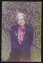 [Rosa Parks, three-quarter-length portrait, standing outside, facing front] [graphic].