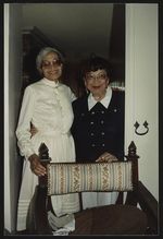 [Rosa Parks with family and friends at Leo and Gerri Branton's home, Los Angeles, California] [graphic].