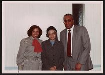 [Rosa Parks with Leon and Joan Crayton, 1985] [graphic].