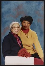 [Rosa Parks and Elaine Steele, half-length portrait with poinsettia] [graphic] /