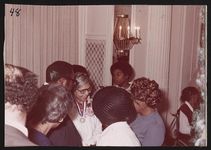 [Rosa Parks' birthday party and tribute organized by Detroit friends O'Neil Swanson and Louise Tappes, 1981] [graphic].