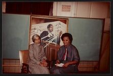[Rosa Parks at an event in Cambridge, Massachusetts, 1984] [graphic].