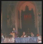 [Rosa Parks speaking at a church event] [graphic].