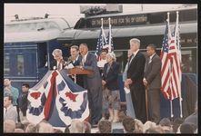 [Rosa Parks travelling with President Bill Clinton's whistle-stop presidential campaign tour, 1996] [graphic] /