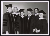 [Rosa Parks with others at Jersey City State College's commemcement, where she was awarded a Doctor of Humane Letters degree, Jersey City, New Jersey, 1983] [graphic].