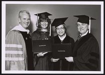 [Rosa Parks at Jersey City State College's commencement where she was awarded a Doctor of Humane Letters degree, Jersey City, New Jersey, 1983] [graphic].