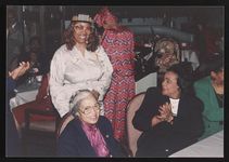 [Rosa Parks, Coretta Scott King, Ella McCall Haygan (standing), at the Congressional Black Caucus Foundation Legislative Conference, Washington, D.C.] [graphic].