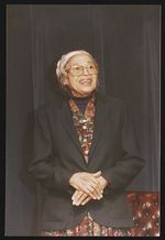 [Rosa Parks during visit to Maxwell Air Force Base, Montgomery, Alabama] [graphic].