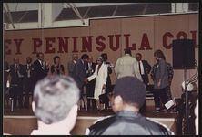 [Monterey Peninsula College, Black History Month program, featuring Rosa Parks, Monterey, California, 1990] [graphic].