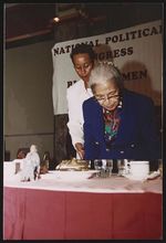 [Rosa Parks with other attendees at the National Political Congress of Black Women, Washington, D.C., 1995] [graphic].