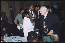 [Friends of Rosa Parks celebrating the premier of the film "The Rosa Parks Story" and Parks' 89th birthday, Detroit Institute of Arts] [graphic] /