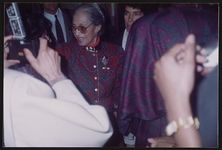 [Rosa Parks, Artis Lane and others at the reception for the unveiling of Rosa Parks' bust sculpture, National Portrait Gallery, Washington, D.C., 1991] [graphic].