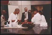 [Event celebrating Verity Records album commemorating Rosa Parks and the 40th anniversary of the Montgomery bus boycott, Los Angeles, California, 1995] [graphic].